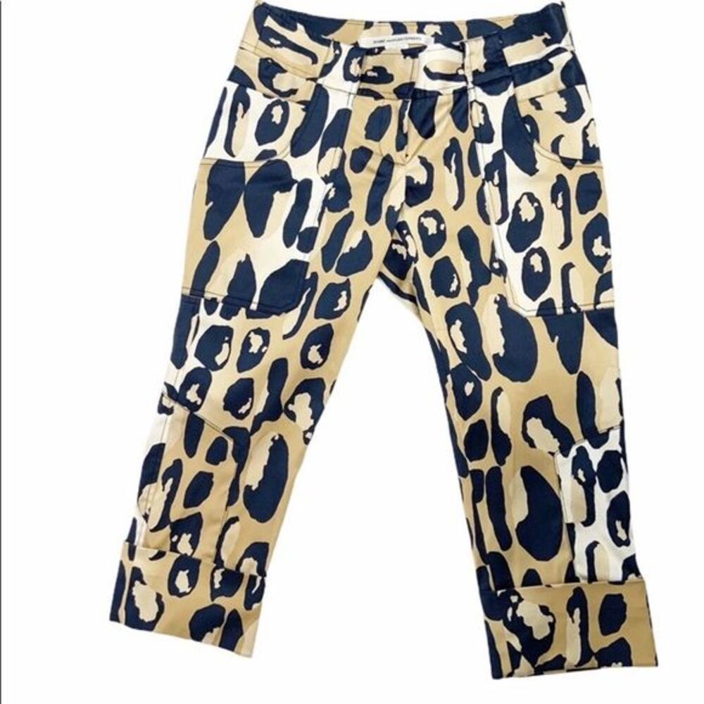 DIANE VON Furstenberg Silk Ewan Animal Print Pant